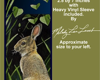 Bunny Art Bookmark From Original Painting by Melody Lea Lamb