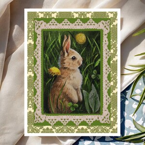 Set of Easter Bunny Greeting Cards by Melody Lea Lamb
