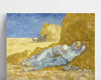 Riproduzione del dipinto - La siesta di Vincent Van Gogh