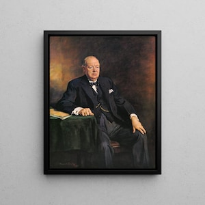 Portrait de Winston Churchill – Peinture de Sir Oswald Birley – Histoire britannique