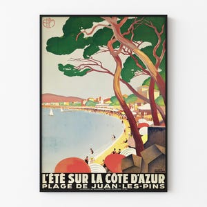 Juan-les-Pins | Reproducción de cartel antiguo.