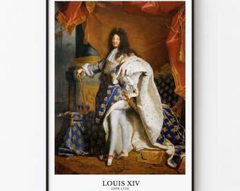 Louis XIV Poster - Vintage Barock Kunst Reproduktion