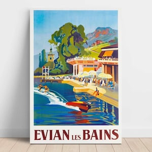 Vintage Poster Evian-les-Bains – Artistic Paper