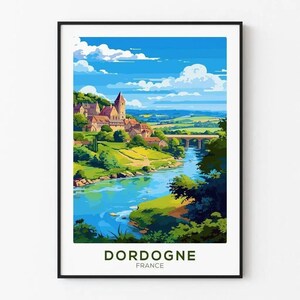 Vintage Dordogne Poster
