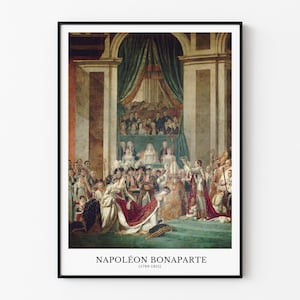 Die Krönung Napoleon Bonapartes von Jacques-Louis David | Historisches Poster