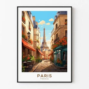 Vintage Paris Poster - The Eiffel Tower