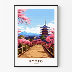Kyoto Japan Vintage Poster
