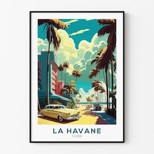 Póster vintage - La Habana Cuba