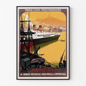 Vintage Marseille Poster | Roger Broders Reproduction