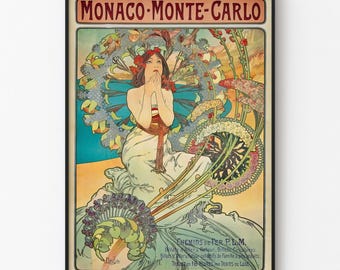Vintage Poster Monaco - Monte-Carlo – Art Nouveau