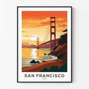 Golden Gate Bridge al crepuscolo – Manifesto contemporaneo di San Francisco