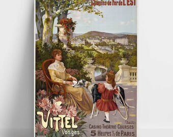 Reproduction d'affiche ancienne - Vittel