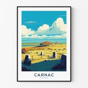 Cartel de viaje - Carnac