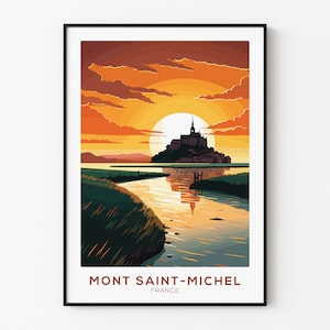 Cartel de viaje - Mont Saint-Michel