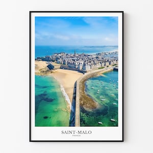 Vista aérea de Saint-Malo | Impresión de fotografías