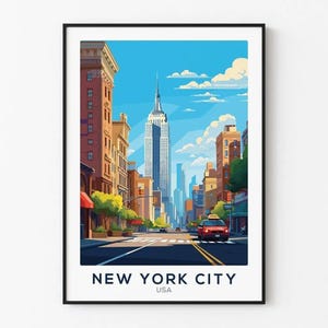 Vintage New York City USA Poster