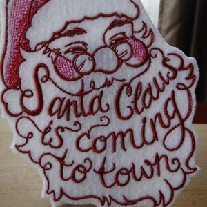 Santa Patch, Santa Claus, Santa Gift, Iron On Patch, Christmas Patches, Winter Holiday, Yule Gift, Holiday Season, Christmas Stockings, Xmas