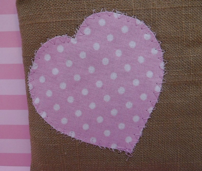 Heart Zipper Bag Pink Heart Pink Toiletry Bag Toiletry Bag Woman Travel Bag Polka Dot Heart Pink Polka Dot Tampon Bag Zipper Pouch