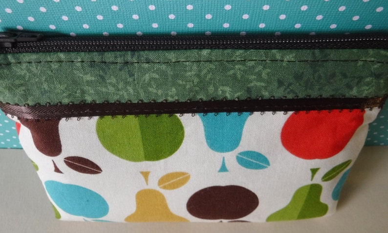 Sanitary Pad Retro Fruit Fruit Fabric Retro Gifts Fruit Bag Tampon Pouch Tampon Holder Retro 70s Zipper Pouch Makeup Toiletry Bag