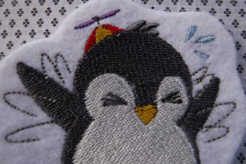 Penguin Patch Winter Penguin Penguin Lover Gift Iron On | Etsy Cute Winter Penguin Wallpaper