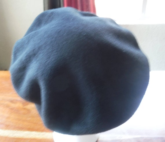 Black Beret, Black Wool Beret, Black Hat, Shandon… - image 7