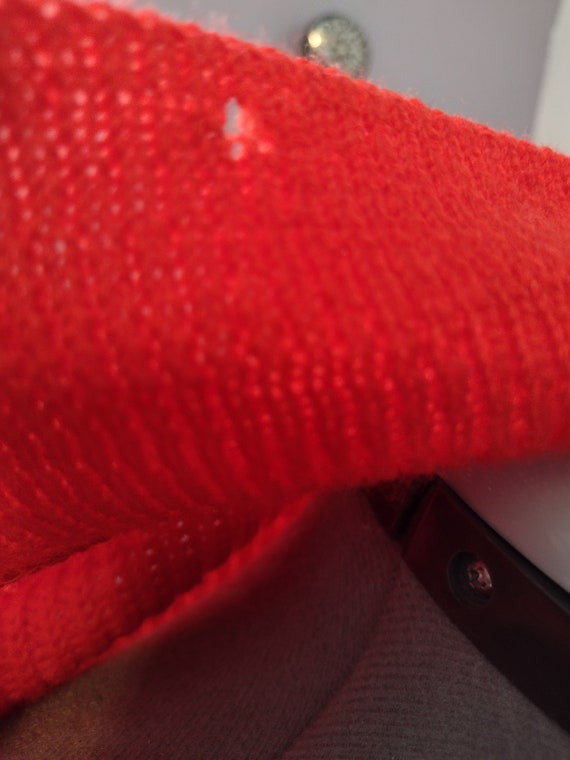 Vintage 1950s Pendleton Wool Cardigan: Red Grandm… - image 7