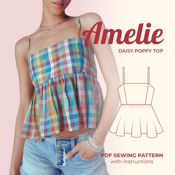 Women's Linen Blouse Sewing Pattern | Gathered Peplum | Easy Beginner  Sewing Pattern PDF | Summer Top | Smock Top Sewing Pattern - Etsy