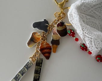 Op maat gemaakte Shrinky Dink Bag Charm - sleutelhanger met gepersonaliseerde foto