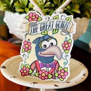 The Great Gonzo Satin Vinyl Decal Sticker for water bottle / bullet journals / hydro flask