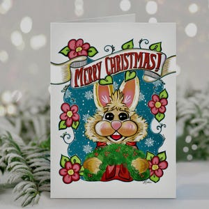 Bean Bunny / Un biglietto di Natale 5x7 Muppet Christmas Carol