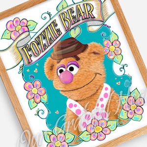 Fozzie Bear / The Muppets / Muppet Fan Art / Fine Art Illustration / Watercolor