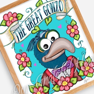 The Great Gonzo 2 / The Muppets / Muppet Fan Art / Fine Art Illustration / Watercolor