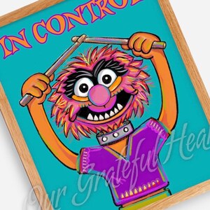 Animal In Control / The Muppets / Muppet Fan Art / Fine Art Illustration / Watercolor