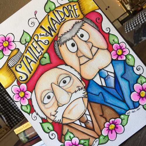 Statler and Waldorf Portrait Print the Muppets - Etsy