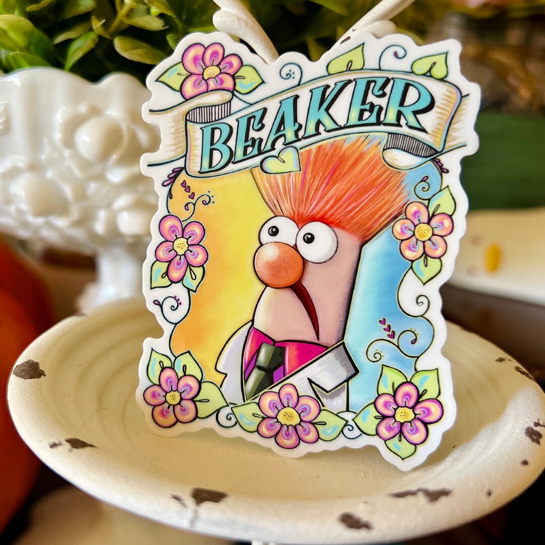 Beaker Muppet Vinyl Decal Sticker Etsy