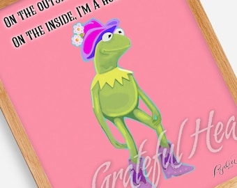 Cowboy Kermie / Cowboy Kermit / Fan Art / Fine Art Illustration / Kermit Art