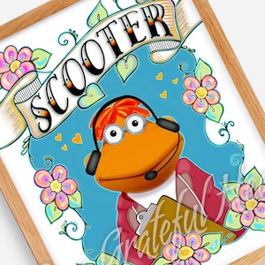 Scooter / The Muppets / Muppet Fan Art / Fine Art Illustration / Watercolor