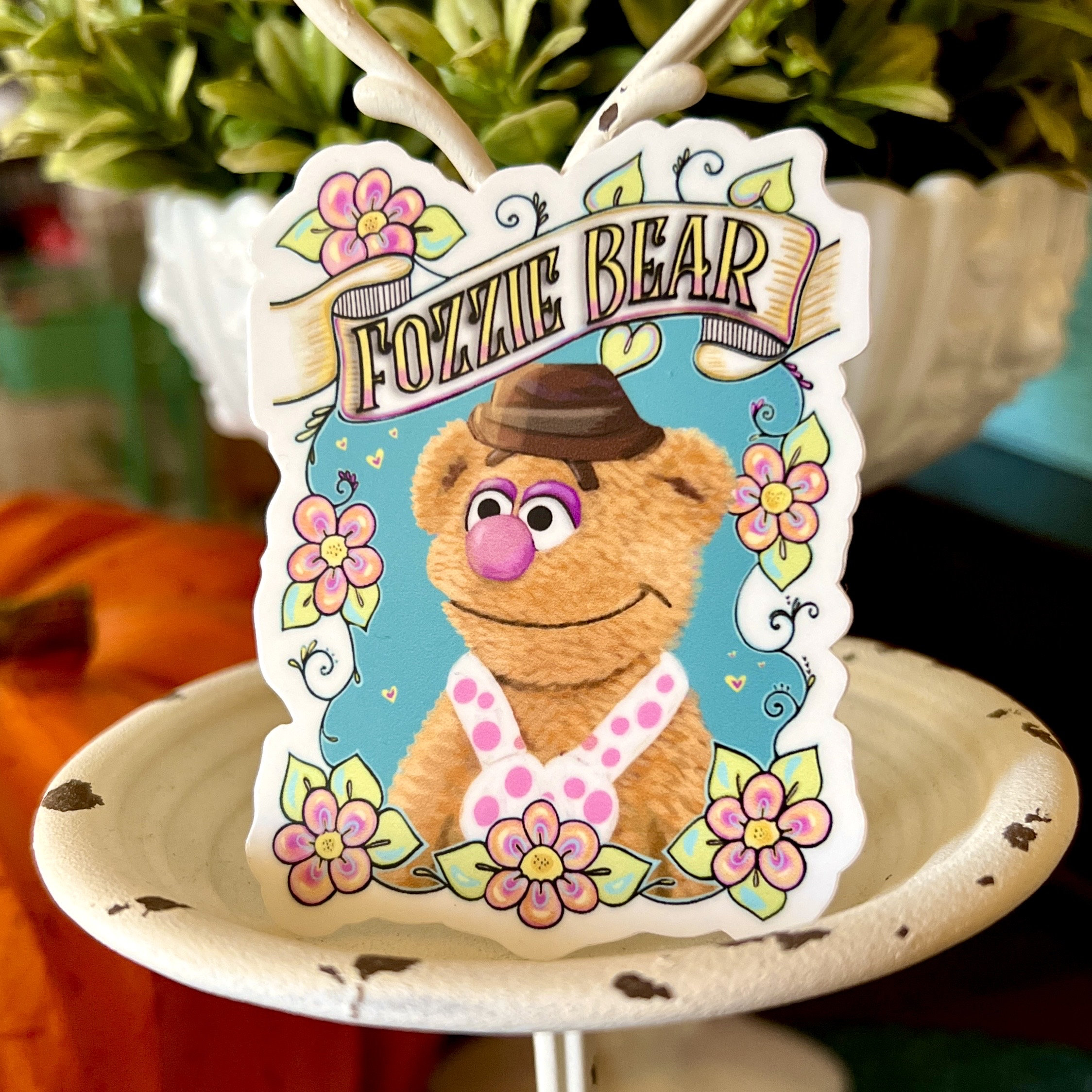 Fozzie Bear satin finish Vinyl Decal Muppet Sticker / Muppet Show / Muppet Movie