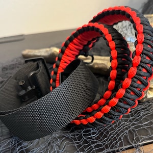 Paracord Length Adjustable Hunting Sling Shoulder Strap with Quick Detach Swivel