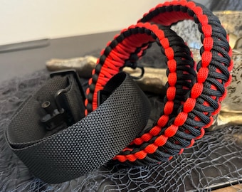 Paracord Length Adjustable Hunting Sling Shoulder Strap with Quick Detach Swivel