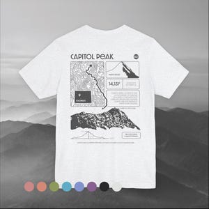 Capitol Peak, Colorado - Unisex Short Sleeve Tee