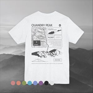 Quandry Peak, Colorado - uniseks T-shirt met korte mouwen