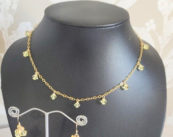 blooming supple necklace on neck