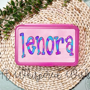 Personalized Pencil Box, Personalized School Supplies, Back to School, Crayon Box, Busy Box, Back to School, Travel Organization