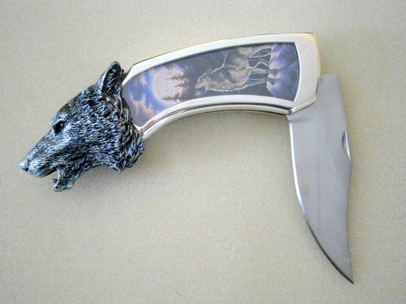Timber Wolf Collector Knife by Franklin Mint NIP Mint Etsy