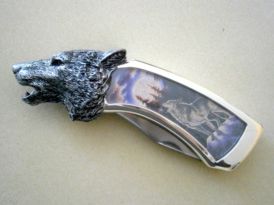 Timber Wolf Collector Knife by Franklin Mint NIP Mint Etsy