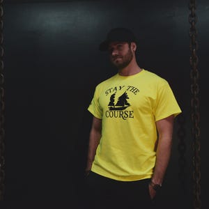 Stay The Course ~ T-Shirt ~ Activewear ~ High Visibility ~ Blue Collar ~ Jackavol