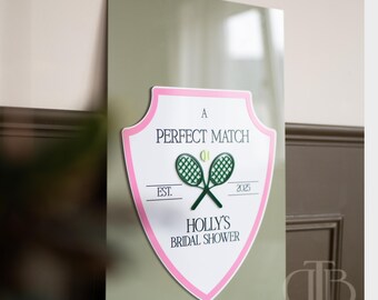 Tennis Theme Bridal Shower Sign | " Match" Welcome Decor