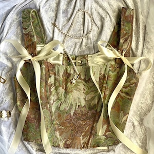 Vintage Corset Top for women Flower Corset