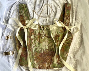 Vintage Corset Top for women Flower Corset